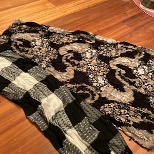 PAIR VINTAGE SCARVES